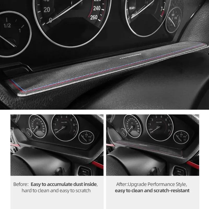 Betterhumz for BMW F30 F32 F34 Dashboard trument Panel Anti-dust Pad Trim Made of Alcantara Car Interior Tuning Accessories