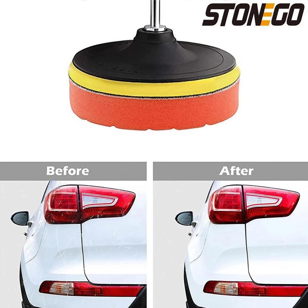 5Pcs Car Buffing Polishing Pads Kit Foam Polishers for Car Waxing Cutting Polishing Accessories Auto Detailing Supplies