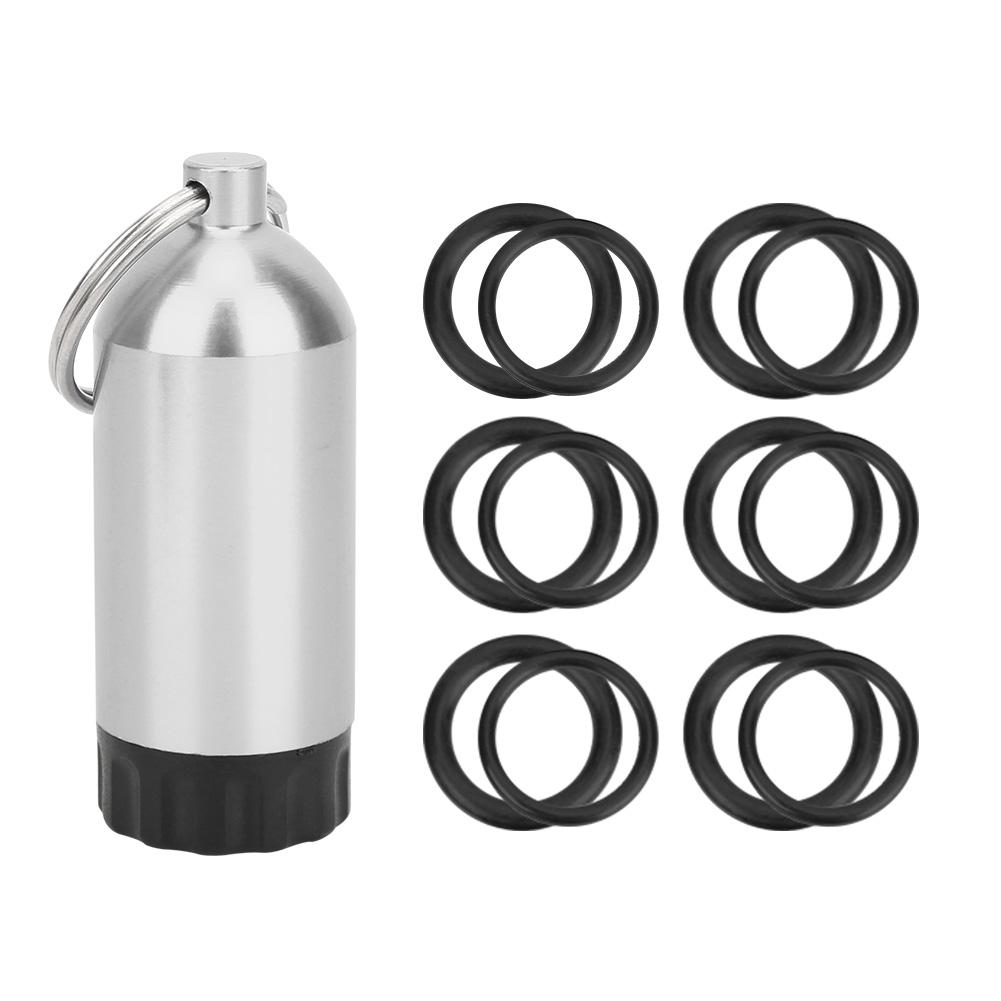 Diving Cylinder Valve Sealing Ring O Rings Mini Cylinder Storage Bottle OR серебряный