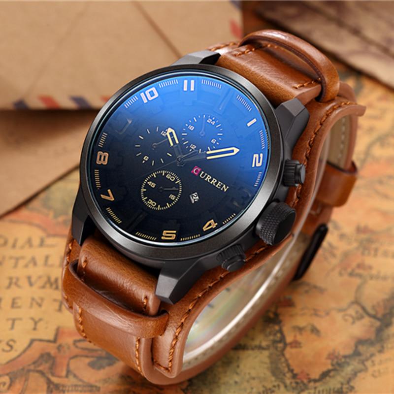 CURREN Men's Watches Brand Luxury Fashion&Casual Business Quartz Watch Date Waterproof Wristwatch Hodinky 8225