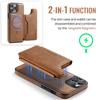 MAGKING K3 Series For iPhone 12 Pro Max Case Compatible with MagSafe Wallet PC+TPU+PU Phone Cover