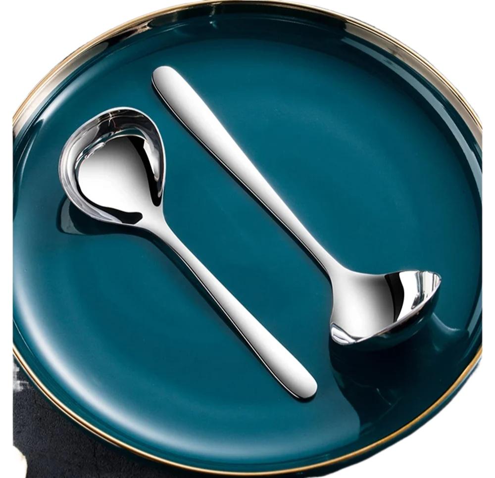 

1 шт. ложка из нержавеющей стали 304, ложка для супа, ложка для риса, набор столовых приборов с длинной ручкой, кухонные принадлежности