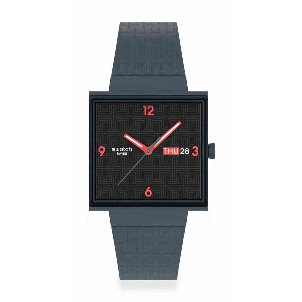 Swatch Squared Off Watch, Gray, SO34M701