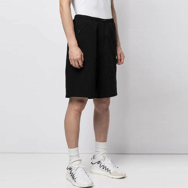 Y-3 SS21 Logo Solid Color Drawstring Loose Shorts Men shorts Black GV4211