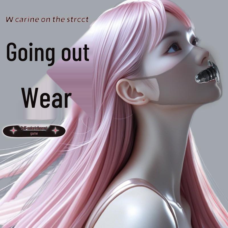 Long Love Erotic Wear: Realistic Dildo Mask with Self-Stimulation Pants & Masturbator