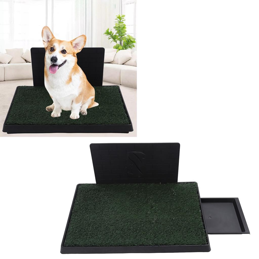 Dog Grass Pee Pads Sy To Cln 3 Layer System Reusable Puppy Training Artificial Grass Potty Tray For Indoor Small Dogs