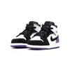 Air Jordan 1 Mid SE Toddler 'Varsity Purple' (Unisex) White / Black / Light Solar Flare Heather / Varsity Purple Toddler Shoes BQ6933 105