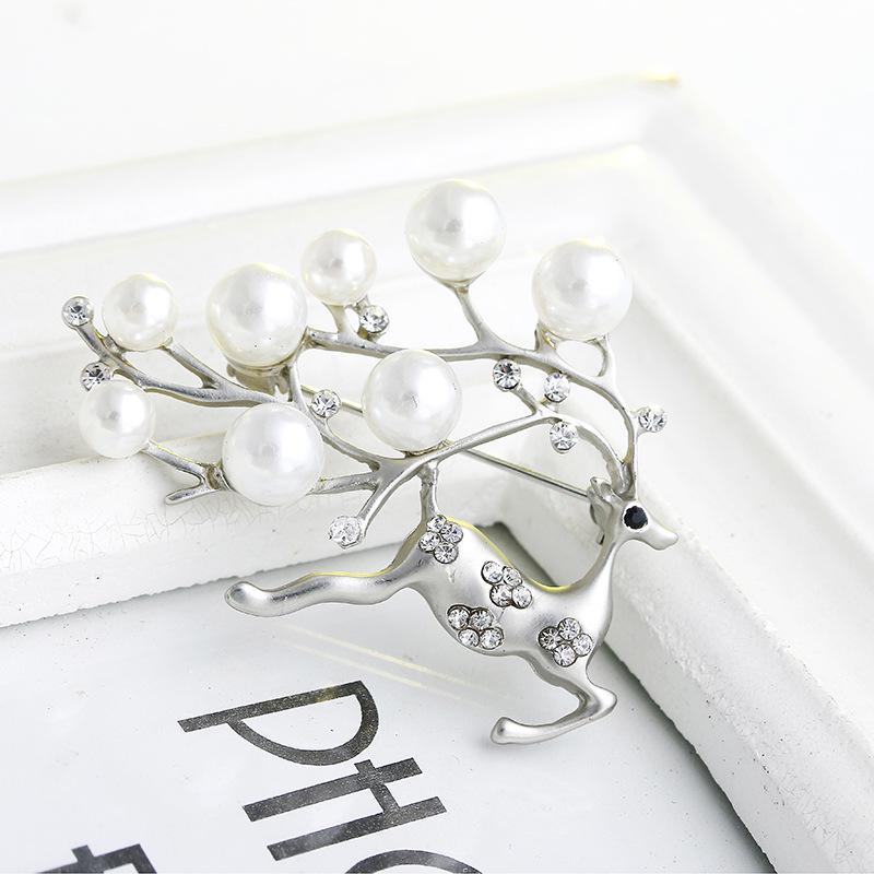 Hot Brooch Premium Light Luxury Clothing Accessories Clothing Pins Jewelry Pearl Brooch Animal Brooch
