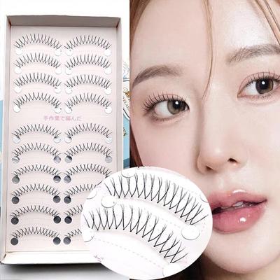 5/10 Paar 3D-Feen-Wimpern in U-Form, Zhang Yuanying, natürliche, transparente Stielwimpern, Feen-Pfropf-Wimpernverlängerung