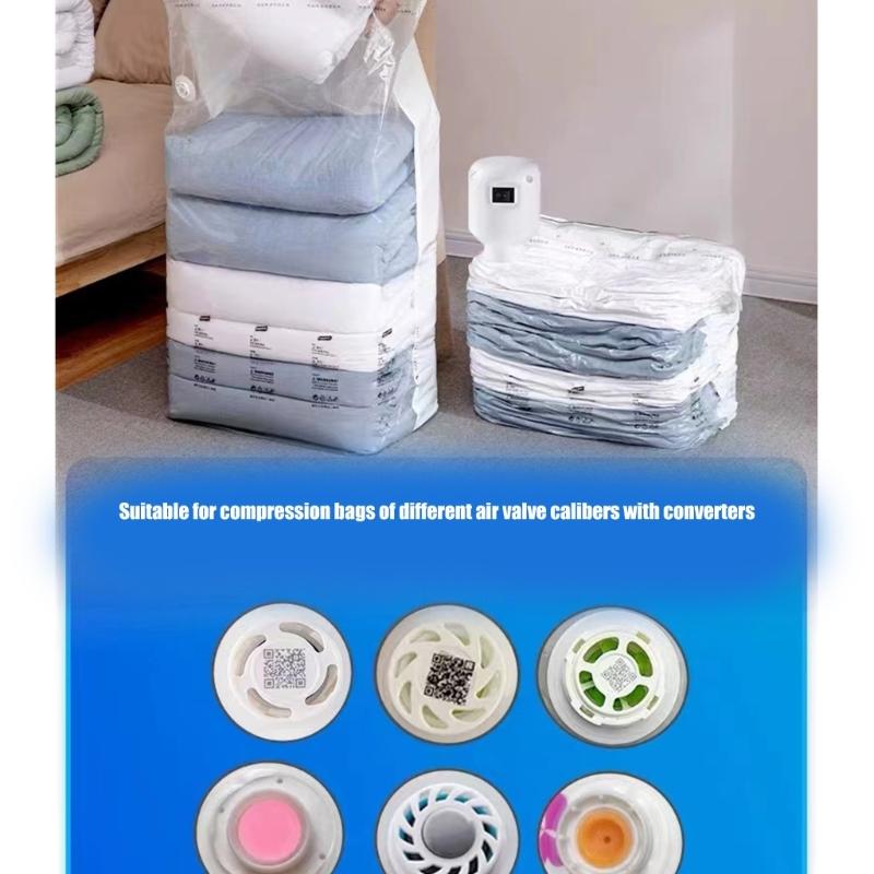 Portable Electric Pumps for Vacuum Sealing Practical Duvets and Blankets Storage Bags Pumps for Home and Travel Use