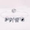 Fit Bracelets Charms Copper 26 Alphabet Letters Charms Beads For Women Fine Diy Birthday Jewelry Gifts Name Making