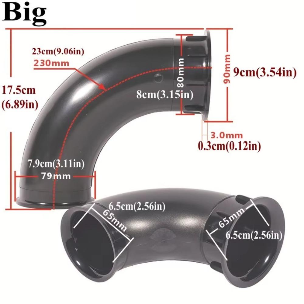Black Speaker Cabinet Port 5-12 Inch Bass Air Port Air Ports Speaker Port Tube Big