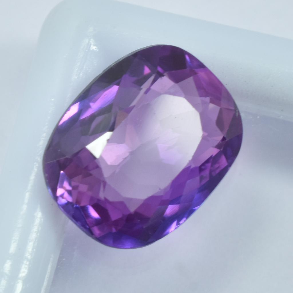 Natural Purple Tanzanite Loose Gemstone 8.30 Ct Cushion Cut for Jewelry Making and Gem Collections