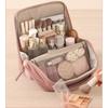 New Vertical Makeup Bag - Light Luxury Texture Fleece Handbag, Portable Outward Toilet Bag - Can Hang Trolley Box