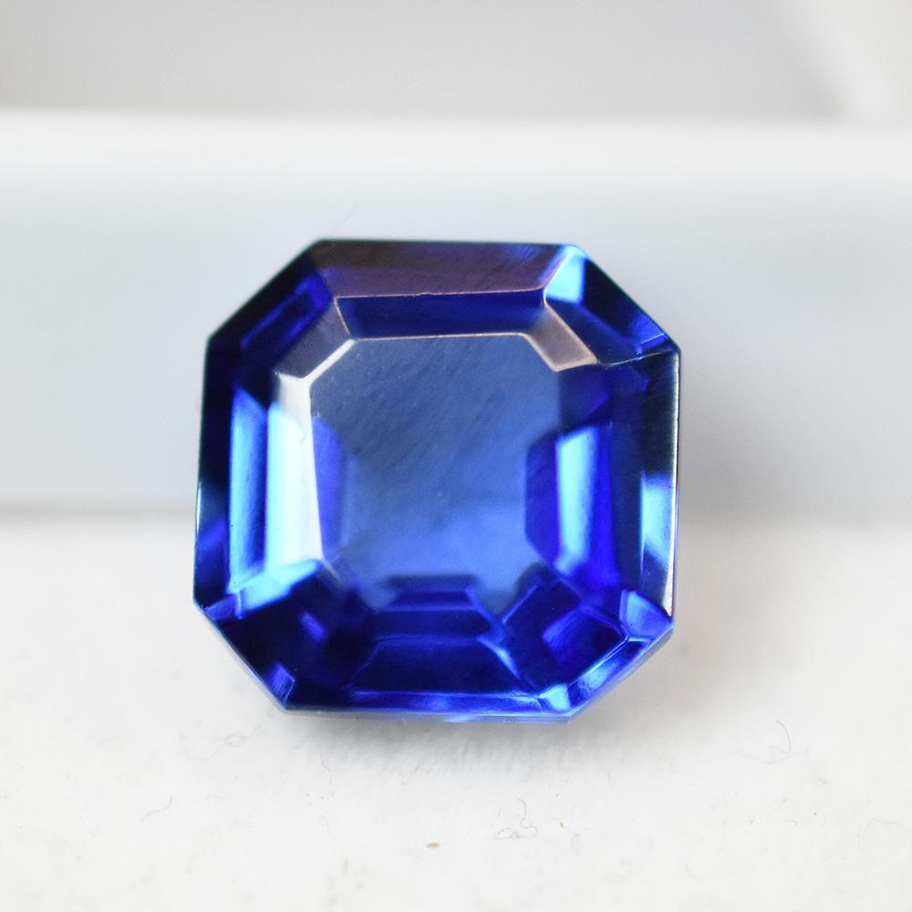 Natural Blue Sapphire Loose Gemstone 7 ct Square Cut for Her/Him September Birthday Birthstone