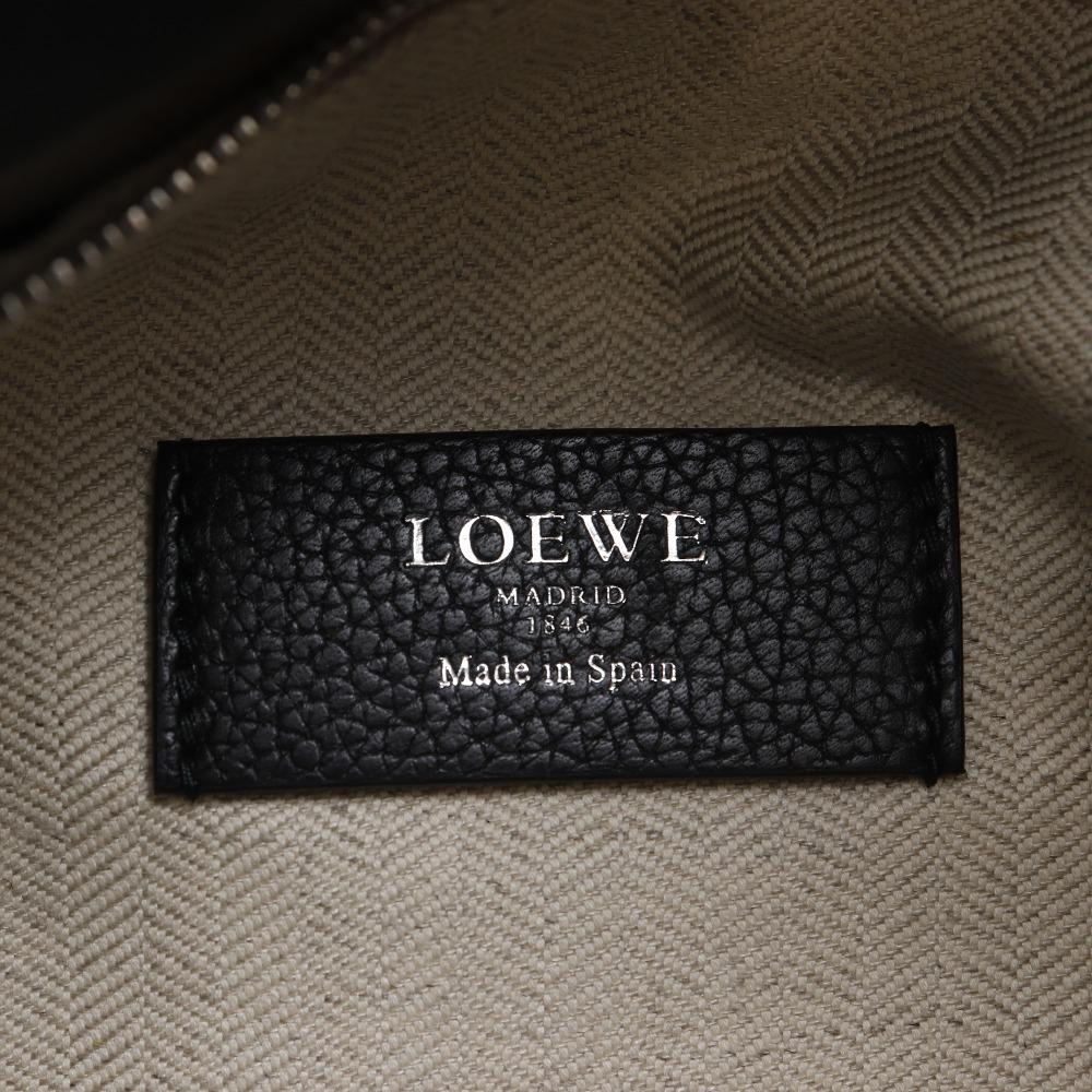 LOEWE Small Dunas Tote Bag 386.79.H43 Anagram Hobo Bag black Calfskin Women Used