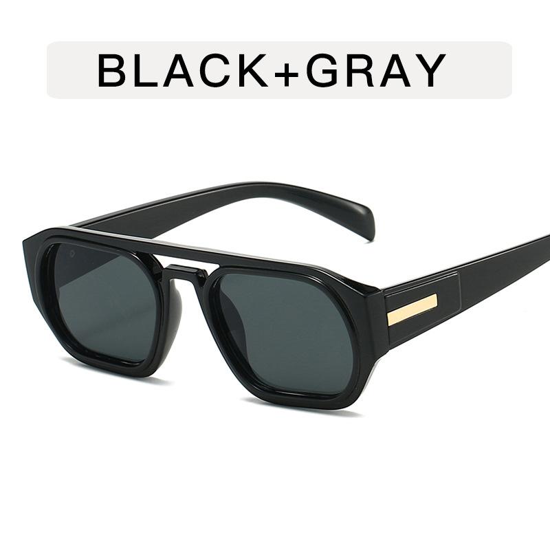 European American Style Sun Glass for Men Pilot Shape Double Bridge Sunglasses Women European American Men Sun Glasses