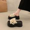 Thick-soled Shoes Height-increasing Cool Slippers New Women's Wedge Heel Slippers