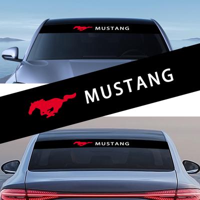 Adesivos de Para-brisa Dianteiro de Carro Emblema Decorativo Dianteiro e Traseiro Para Mustang 2005 2006 2007 2008 2009 2016 2017 GT Guitarra Eleanor Escudo