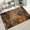 Retro Nautical Map Chart Treasure Map Compass Moto Rug for Bedroom Living Room Sofa Home Doormat Decor,Kids Non-slip Floor Mat