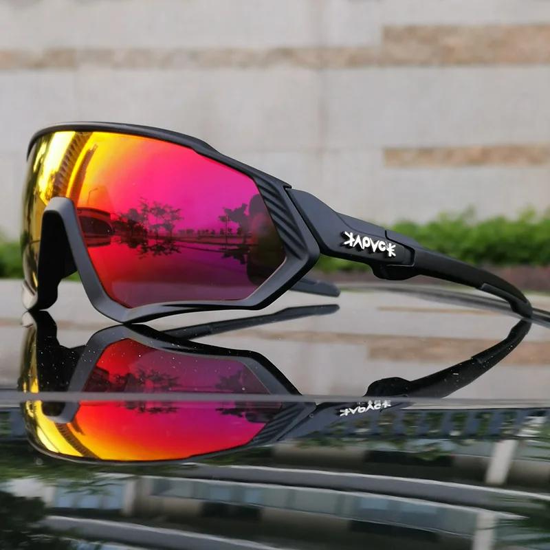 Kapvoe Marque Hommes Lunettes de Soleil Pêche Randonnée Vélo Femmes Lunettes Vélo de Route Lunettes Vélo Lunettes de Cyclisme Oculos Ciclismo