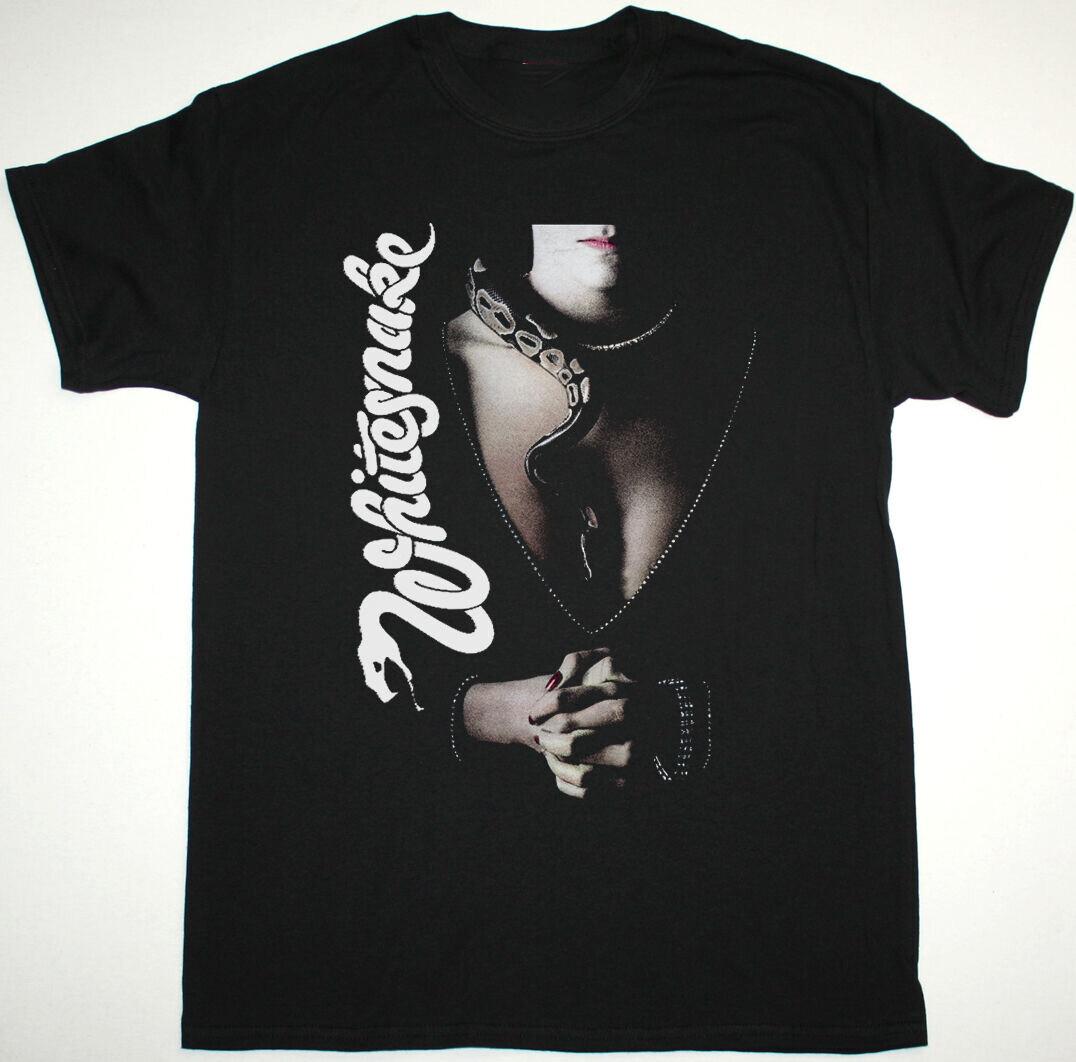 WHITESNAKE SLIDE IT IN DAVID COVERDALE BLACK Black Men S-234XL T-shirt E505 XXL