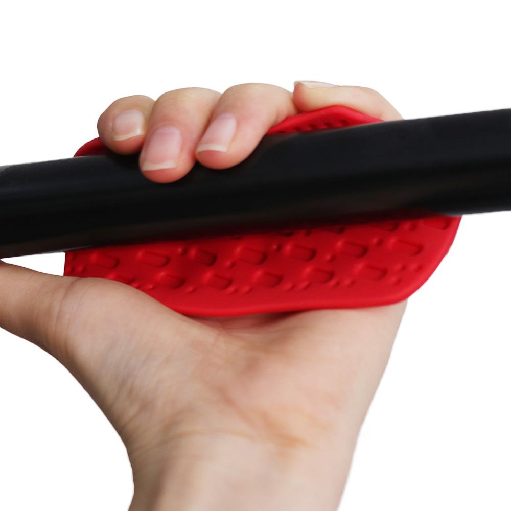 1 Pair Ergonomic Workout Gym Gloves Anti-slip Silicone Palm Grips Weight Lifting Grips Gym/Fitness