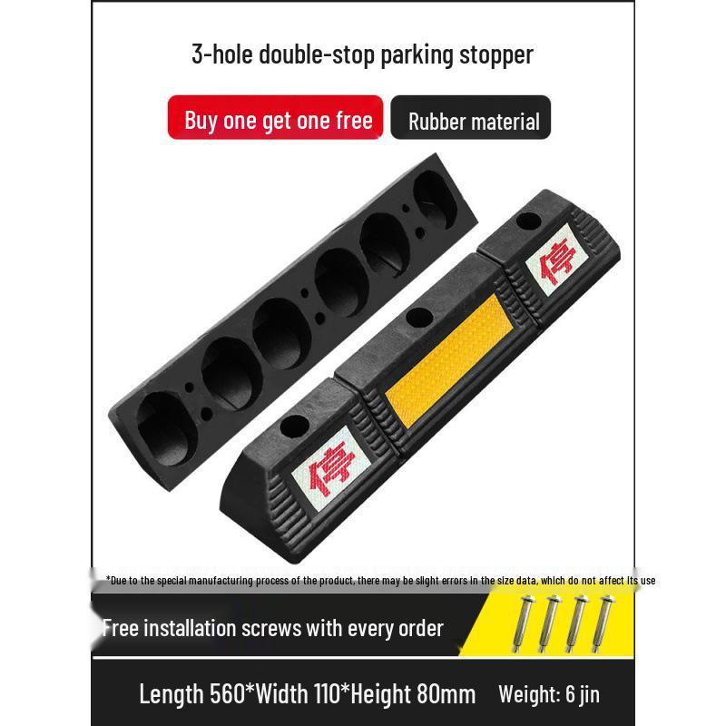 Rubber Parking Space Wheel Stopper and Positioner