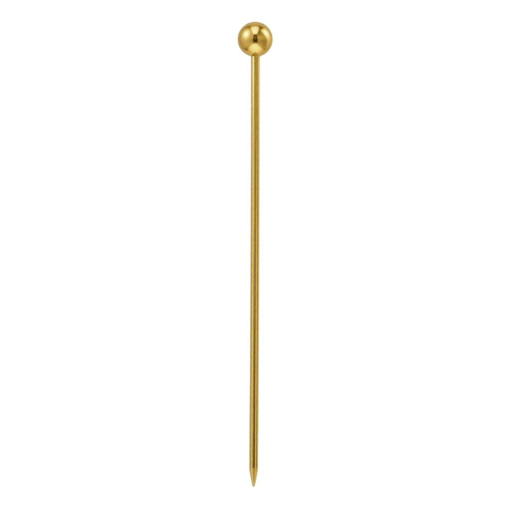 304 Stainless Steel Fruit Picks Cocktail Sticks Dessert Decoration Appetizer Skewers Party Serving Accessories with Pointed End and Round Handle