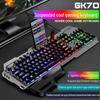Gaming Keyboard and Mouse Set: Luminous Mechanical Feel, Floating Keycaps, Wired USB Connection