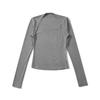 Hot Girl Square Neck Off-Shoulder Slimming Long Sleeve Top for Women