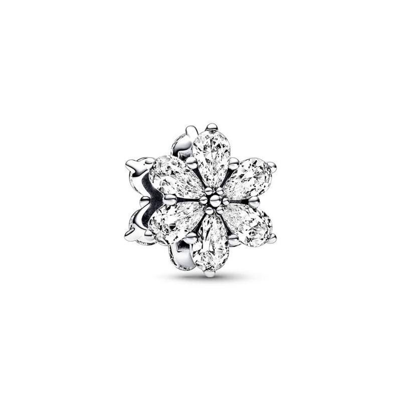 Sparkling Queen & Regal Crown Stones & Enamel Clip Snowflake Flower&Heart Charm Beads Fit Original Bracelet Diy Jewelry