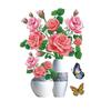DIY Plant Vase 3D Stereo Stickers Self-Adhesive Sticker Refrigerator Sticker Window & Wall Sticker