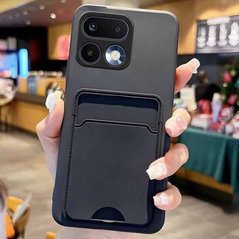 

For Realme 16 Pro Plus 16pro 5G Card Slot Wallet Holder Cover for Realme 16 Pro+ Silicone Bumper Camera Protection Cases Capa realme 16 Pro