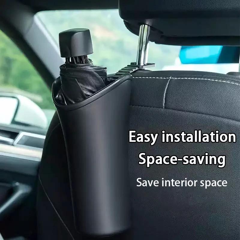 

Save interior space, car umbrella holder, car rear seat umbrella holder, umbrella cover, storage bucket, storage box, waterproof