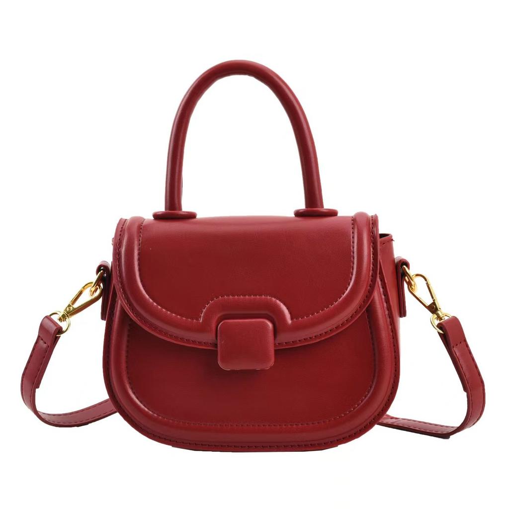 Premium Texture Trendy Fashion Shoulder Messenger Bag Niche Design Women Handbag Saddle Bag