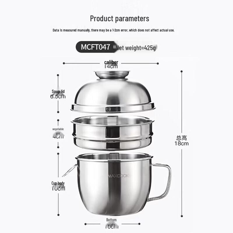 

Meichu Stainless Steel Food Bowl 14cm