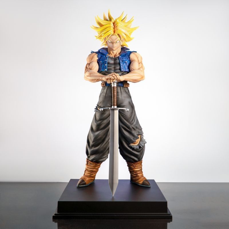 In Stock 53cm Anime Dragon Ball Z Figure Trunks Action Doll Figures Pvc Statue Collection Model Toys For Children Surprise Gift