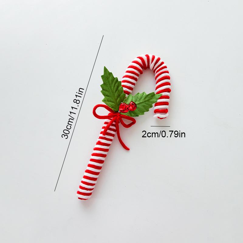 1 Stück Weihnachtsbaum Zuckerstangen Picks Feiertage Wolle Bonbonrolle Dekorationen Neujahrsbaumdeko Büro Mehrere Optionen verfügbar