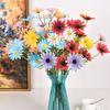 3/5/10Pcs Artificial White Daisy Flower Bouquet DIY Vase Home Garden Living Room Decoration Wedding Party Silk Fake Flowers
