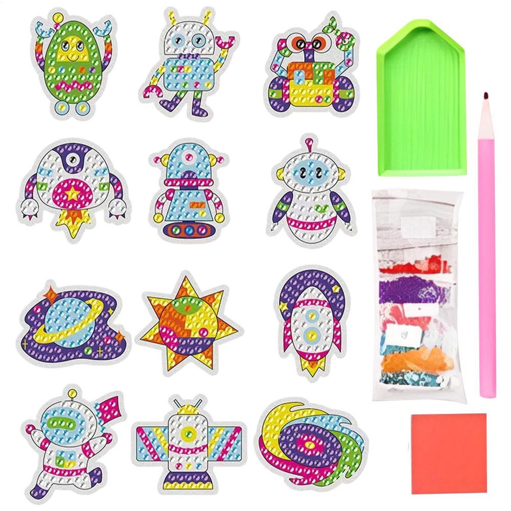 Gem Painting Creative Gem Art Paint By Number Kits Toys Crafts Accessories Arts Mosaic For Beginners Kids Girls Boys Party