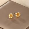 Vintage Earrings Flowers Ear Studs For Girl Simple Jewelry Fashion Classic Earrings Jewelry Party Gifts