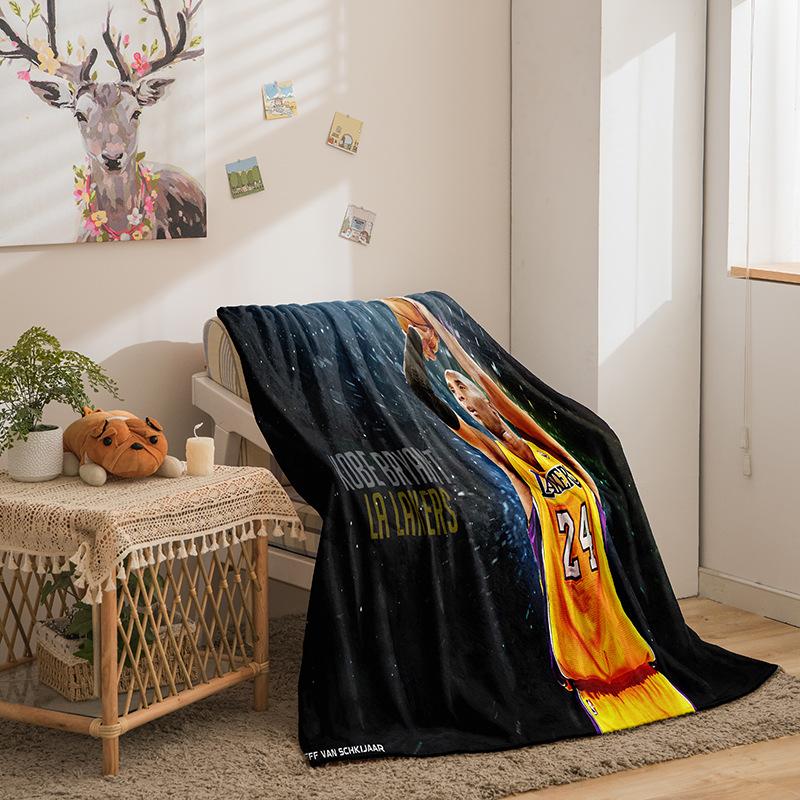 Basketball Star Series Double-Sided Flannel 3D Digital Printing Blanket Blanket