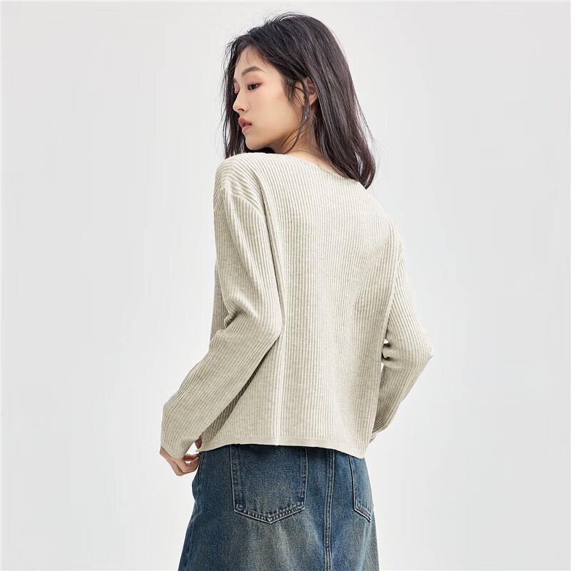 Giordano Women's Soft Fine Knit V-Neck Cardigan