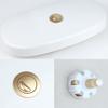 Aesthetic Gold Toilet Flush Knob Featuring Robust Construction and Design