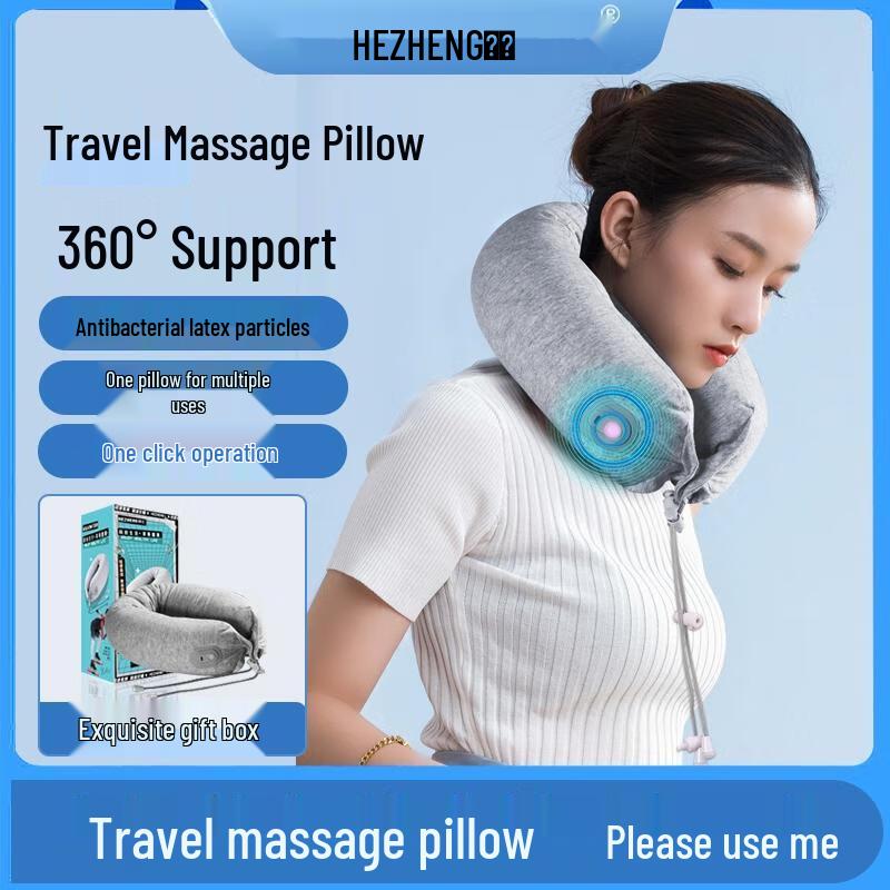 Hezheng Latex Particle Neck Massage Pillow