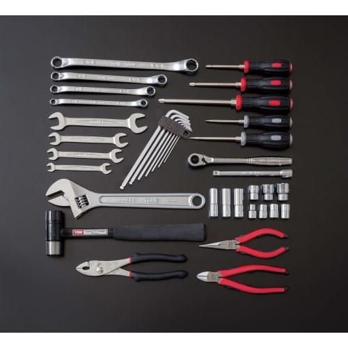 TONE TSA352 Tool Set, 9.5mm (3/8") Drive, Red, 38 Pieces