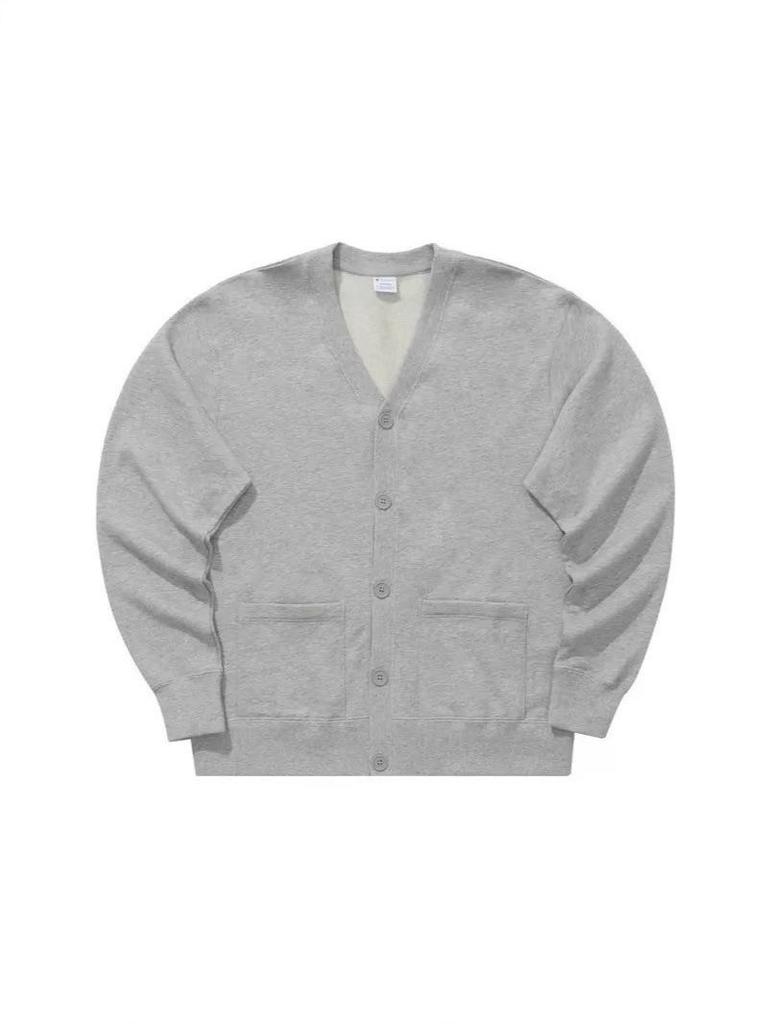 V-neck Loose Knit Cardigan for Couples - Unisex Outerwear for Spring & Autumn