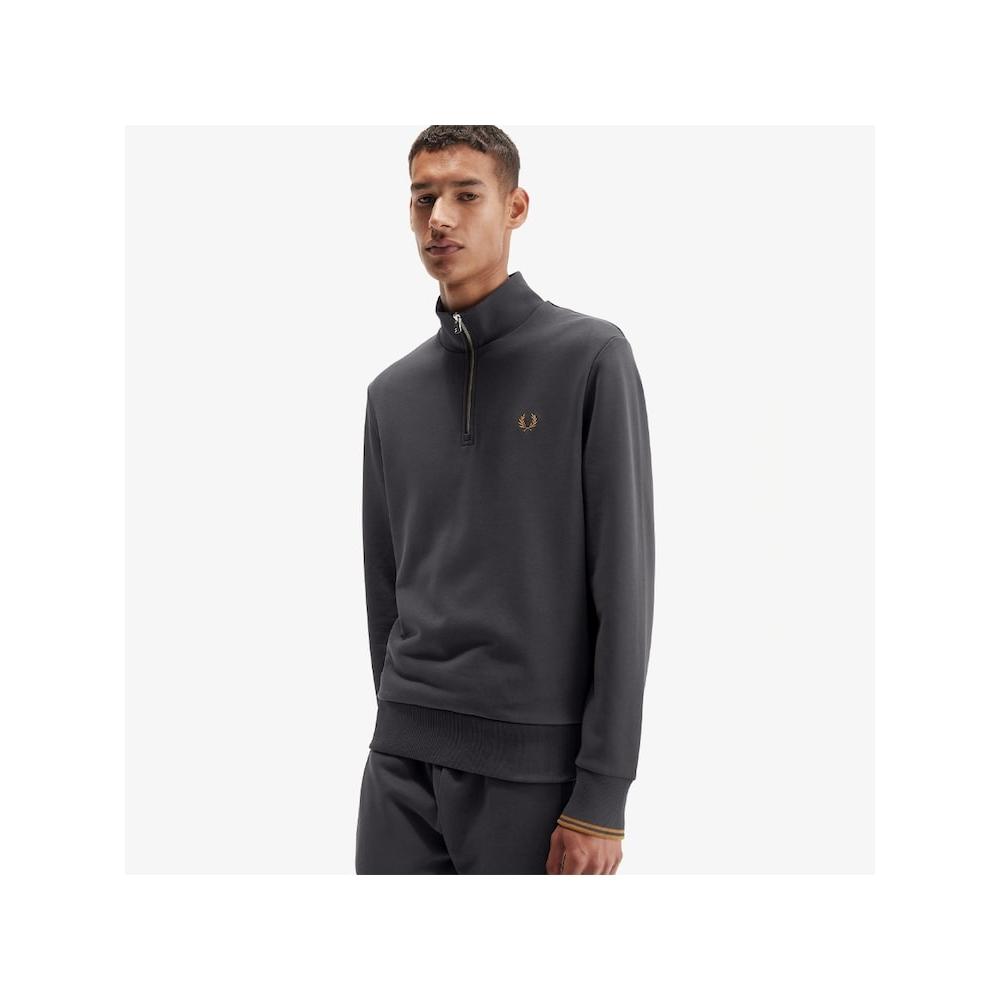 Fred Perry [genuine Headquarters] Fred Perry [baseline] Half Zip Up Sweatshirt  V07  Afpm2413574 V07 qzgAfpm2413574 V07
