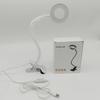 1Pc LED Desk Lamp Eye Protection Student Reading Manicure Face Tattoo Embroidery Eyebrow Selfie Fill Light Magnifying Glass Desktop Clip Lamp